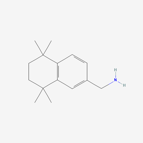 (5,5,8,8-tetramethyl-6,7-dihydronaphthalen-2-yl)methanamine (CAS: 148749-58-0) - Chemical Structure and Molecular Formula 