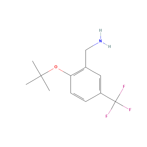 [2-[(2-methylpropan-2-yl)oxy]-5-(trifluoromethyl)phenyl]methanamine (CAS: 693248-13-4) - Related Chemical Product