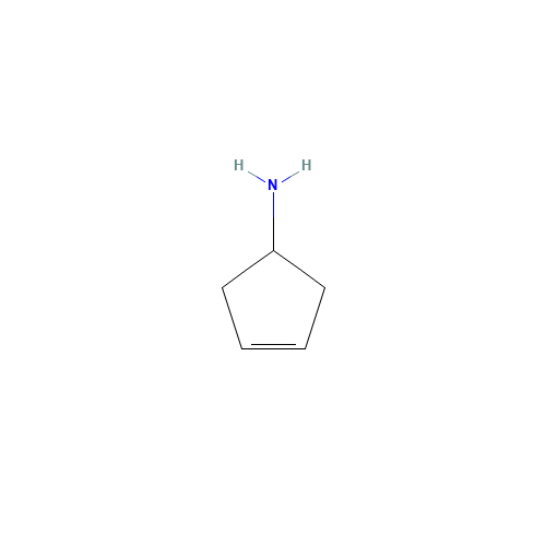cyclopent-3-en-1-amine (CAS: 27721-59-1) - Chemical Structure and Molecular Formula 