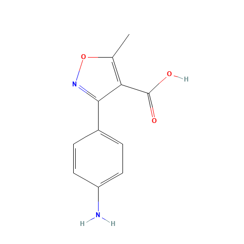 3-(4-aminophenyl)-5-methyl-1,2-oxazole-4-carboxylic acid (CAS: 7035-83-8) - Related Chemical Product
