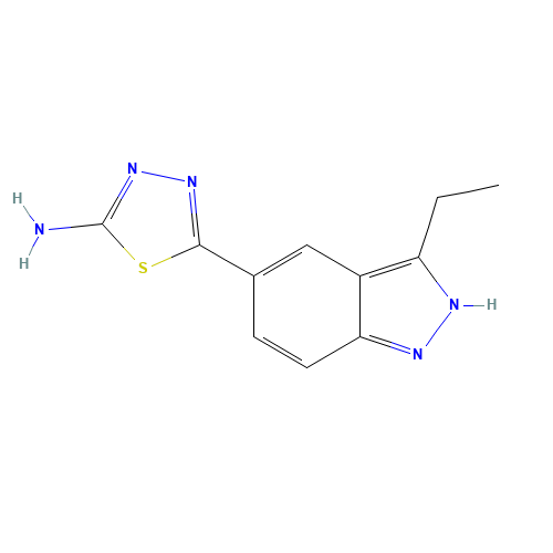 5-(3-ethyl-2H-indazol-5-yl)-1,3,4-thiadiazol-2-amine (CAS: 885222-89-9) - Related Chemical Product