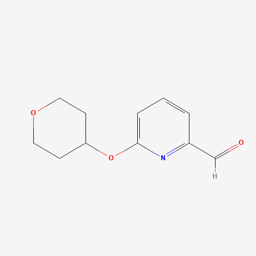 6-(oxan-4-yloxy)pyridine-2-carbaldehyde (CAS: 898289-54-8) - Chemical Structure and Molecular Formula 