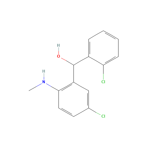 [5-chloro-2-(methylamino)phenyl]-(2-chlorophenyl)methanol (CAS: 59180-29-9) - Related Chemical Product