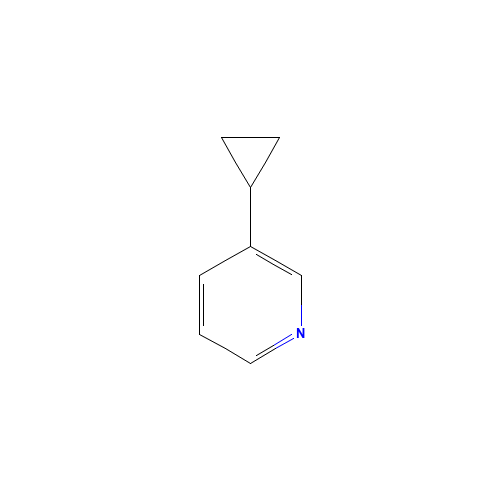 3-cyclopropylpyridine (CAS: 188918-72-1) - Chemical Structure and Molecular Formula 