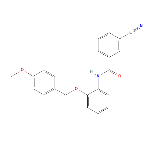 3-cyano-N-[2-[(4-methoxyphenyl)methoxy]phenyl]benzamide (CAS: 219519-86-5) - Related Chemical Product