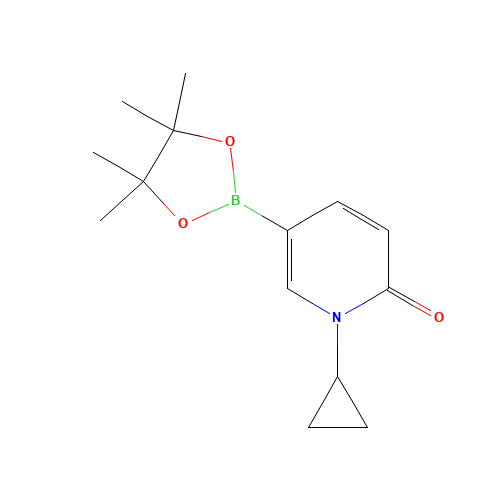1-cyclopropyl-5-(4,4,5,5-tetramethyl-1,3,2-dioxaborolan-2-yl)pyridin-2-one (CAS: 1596367-55-3) - Related Chemical Product