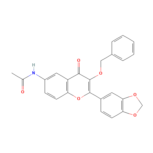 N-[2-(1,3-benzodioxol-5-yl)-4-oxo-3-phenylmethoxychromen-6-yl]acetamide (CAS: 1187016-60-9) - Related Chemical Product