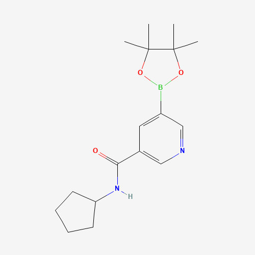 N-cyclopentyl-5-(4,4,5,5-tetramethyl-1,3,2-dioxaborolan-2-yl)pyridine-3-carboxamide (CAS: 1509931-88-7) - Related Chemical Product