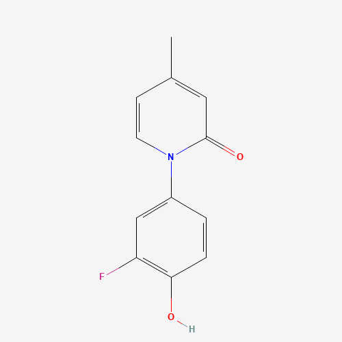1-(3-fluoro-4-hydroxyphenyl)-4-methylpyridin-2-one (CAS: 960298-66-2) - Related Chemical Product