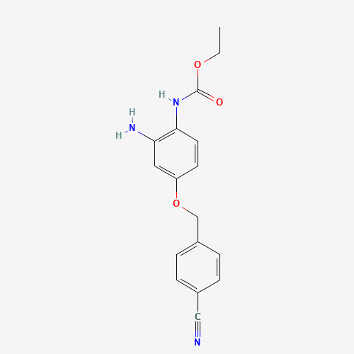 ethyl N-[2-amino-4-[(4-cyanophenyl)methoxy]phenyl]carbamate (CAS: 1043424-98-1) - Related Chemical Product