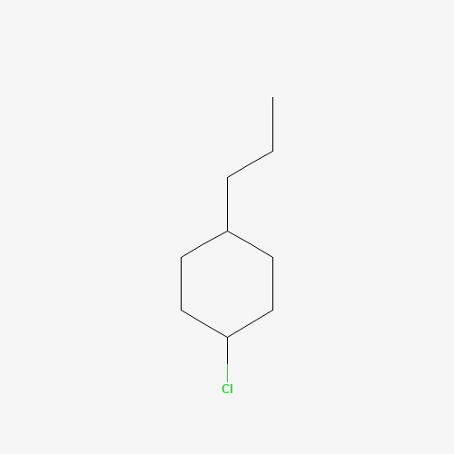 1-chloro-4-propylcyclohexane (CAS: 2475-85-6) - Chemical Structure and Molecular Formula 