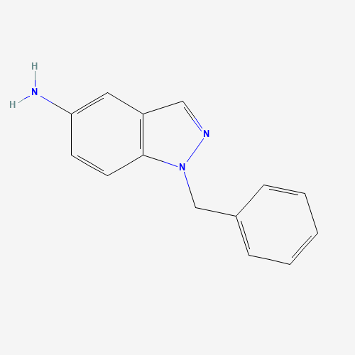 1-benzylindazol-5-amine (CAS: 23856-21-5) - Chemical Structure and Molecular Formula 