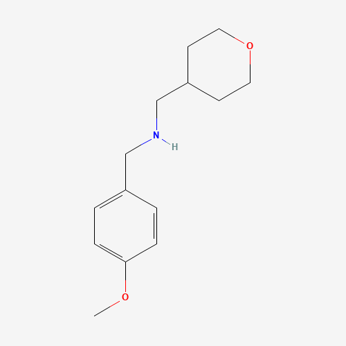 N-[(4-methoxyphenyl)methyl]-1-(oxan-4-yl)methanamine (CAS: 1240388-64-0) - Related Chemical Product