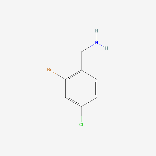 (2-bromo-4-chlorophenyl)methanamine (CAS: 874482-95-8) - Chemical Structure and Molecular Formula 