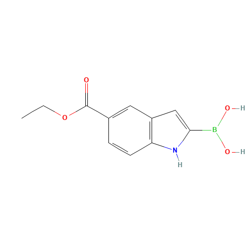 (5-ethoxycarbonyl-1H-indol-2-yl)boronic acid (CAS: 916486-11-8) - Related Chemical Product