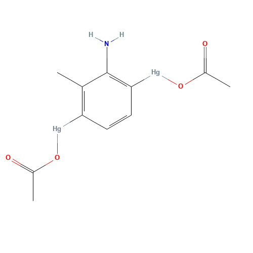 acetyloxy-[4-(acetyloxymercurio)-2-amino-3-methylphenyl]mercury (CAS: 117292-64-5) - Related Chemical Product