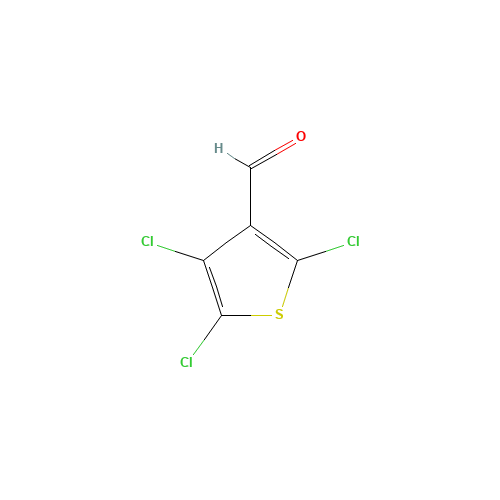 2,4,5-trichlorothiophene-3-carbaldehyde (CAS: 61200-61-1) - Chemical Structure and Molecular Formula 