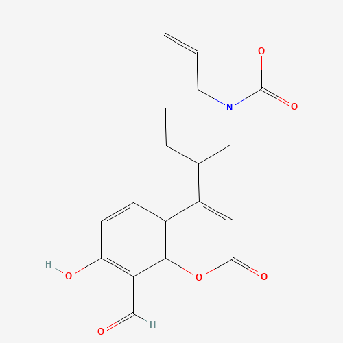 N-[2-(8-formyl-7-hydroxy-2-oxochromen-4-yl)butyl]-N-prop-2-enylcarbamate (CAS: 1607803-36-0) - Related Chemical Product