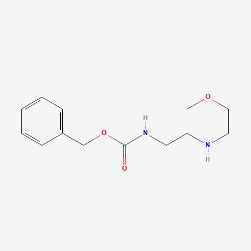 benzyl N-(morpholin-3-ylmethyl)carbamate (CAS: 1154870-85-5) - Chemical Structure and Molecular Formula 