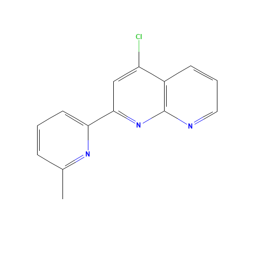 4-chloro-2-(6-methylpyridin-2-yl)-1,8-naphthyridine (CAS: 1323919-44-3) - Chemical Structure and Molecular Formula 