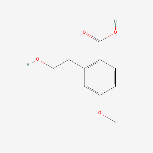 2-(2-hydroxyethyl)-4-methoxybenzoic acid (CAS: 947150-37-0) - Chemical Structure and Molecular Formula 
