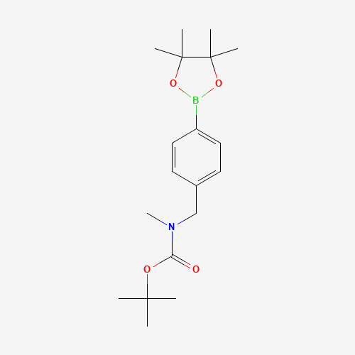 tert-butyl N-methyl-N-[[4-(4,4,5,5-tetramethyl-1,3,2-dioxaborolan-2-yl)phenyl]methyl]carbamate (CAS: 936728-17-5) - Related Chemical Product