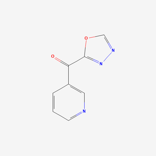 1,3,4-oxadiazol-2-yl(pyridin-3-yl)methanone (CAS: 1240604-55-0) - Chemical Structure and Molecular Formula 