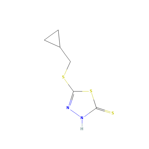 5-(cyclopropylmethylsulfanyl)-3H-1,3,4-thiadiazole-2-thione (CAS: 175277-92-6) - Related Chemical Product