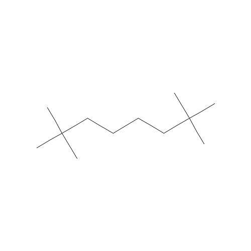 2,2,7,7-tetramethyloctane (CAS: 1071-31-4) - Chemical Structure and Molecular Formula 