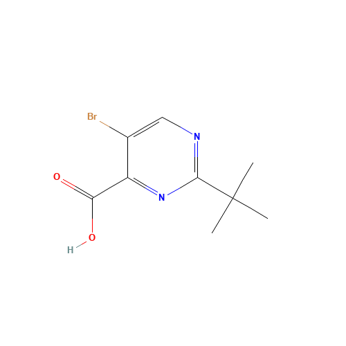 5-bromo-2-tert-butylpyrimidine-4-carboxylic acid (CAS: 59950-52-6) - Related Chemical Product