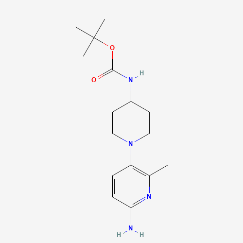 tert-butyl N-[1-(6-amino-2-methylpyridin-3-yl)piperidin-4-yl]carbamate (CAS: 1231930-16-7) - Related Chemical Product