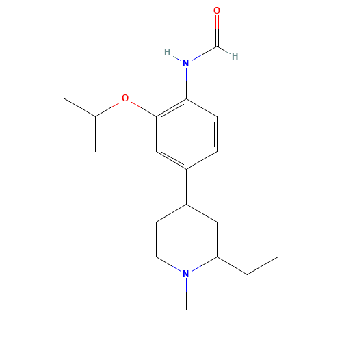 N-[4-(2-ethyl-1-methylpiperidin-4-yl)-2-propan-2-yloxyphenyl]formamide (CAS: 1462951-59-2) - Related Chemical Product