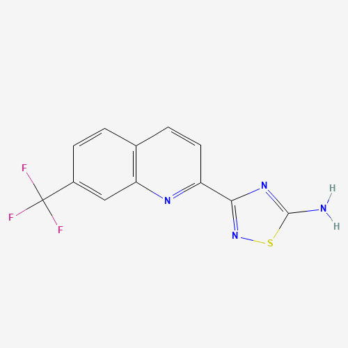 3-[7-(trifluoromethyl)quinolin-2-yl]-1,2,4-thiadiazol-5-amine (CAS: 1179361-23-9) - Related Chemical Product