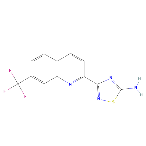 3-[7-(trifluoromethyl)quinolin-2-yl]-1,2,4-thiadiazol-5-amine (CAS: 1179361-23-9) - Related Chemical Product