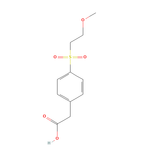 2-[4-(2-methoxyethylsulfonyl)phenyl]acetic acid (CAS: 1155610-14-2) - Related Chemical Product