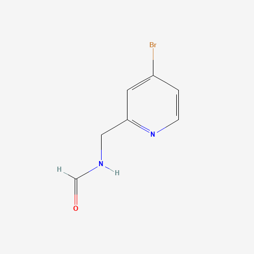 N-[(4-bromopyridin-2-yl)methyl]formamide (CAS: 865156-49-6) - Chemical Structure and Molecular Formula 