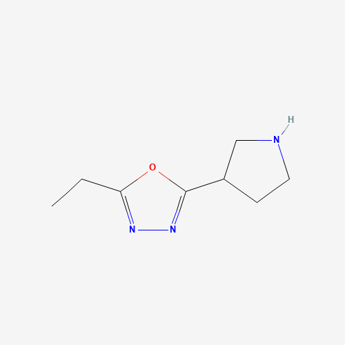 2-ethyl-5-pyrrolidin-3-yl-1,3,4-oxadiazole (CAS: 1263387-71-8) - Related Chemical Product