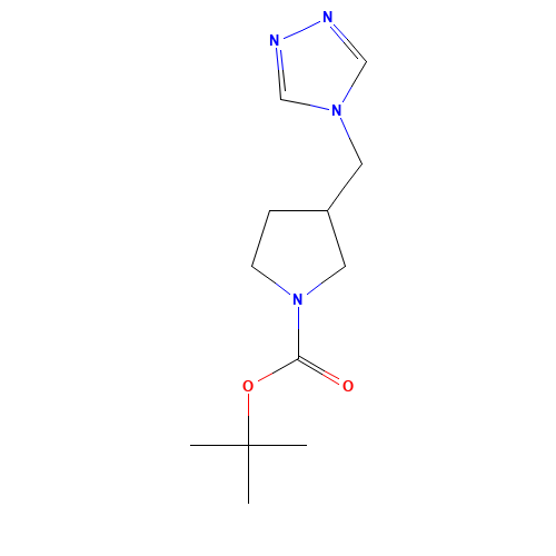tert-butyl 3-(1,2,4-triazol-4-ylmethyl)pyrrolidine-1-carboxylate (CAS: 1225218-68-7) - Related Chemical Product