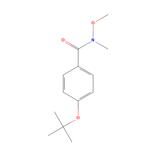 N-methoxy-N-methyl-4-[(2-methylpropan-2-yl)oxy]benzamide (CAS: 916791-35-0) - Related Chemical Product