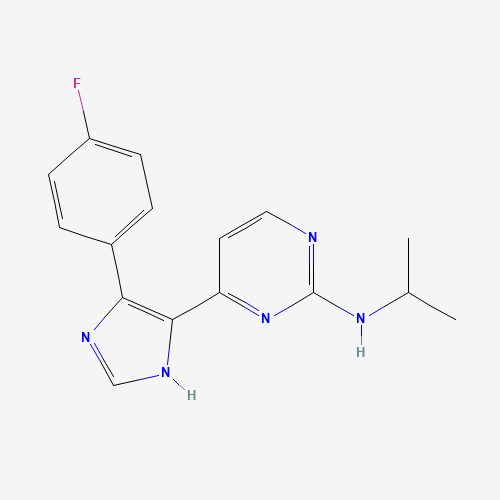 4-[4-(4-fluorophenyl)-1H-imidazol-5-yl]-N-propan-2-ylpyrimidin-2-amine (CAS: 876521-41-4) - Related Chemical Product