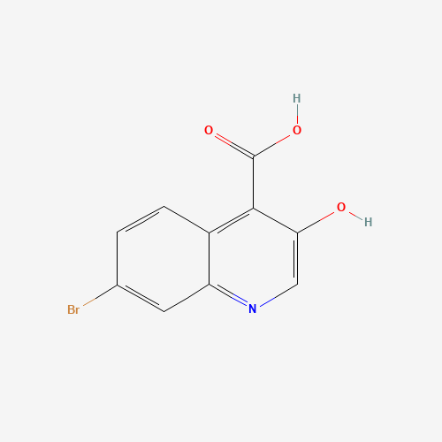 7-bromo-3-hydroxyquinoline-4-carboxylic acid (CAS: 1031929-53-9) - Chemical Structure and Molecular Formula 