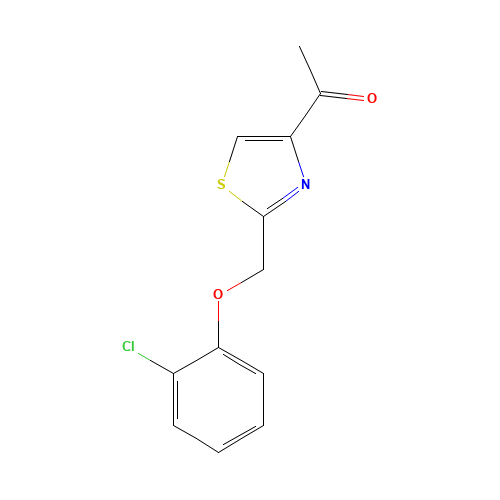 1-[2-[(2-chlorophenoxy)methyl]-1,3-thiazol-4-yl]ethanone (CAS: 263564-17-6) - Related Chemical Product