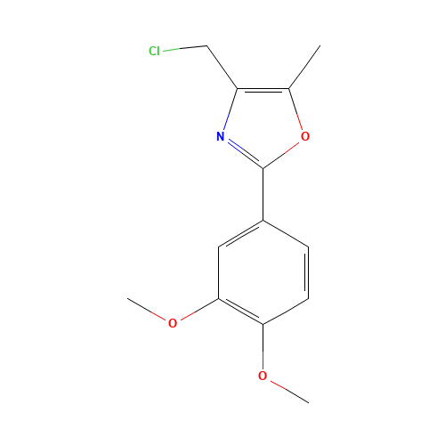 4-(chloromethyl)-2-(3,4-dimethoxyphenyl)-5-methyl-1,3-oxazole (CAS: 907200-66-2) - Related Chemical Product