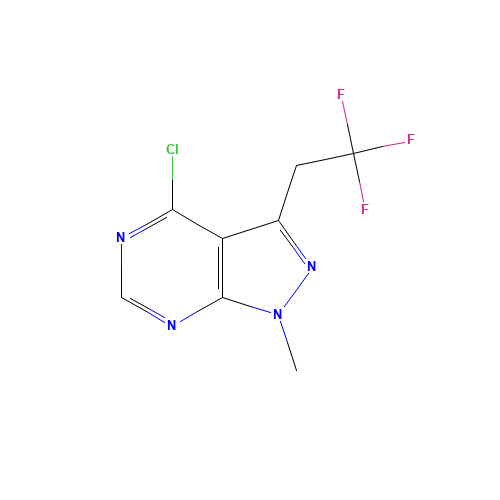 4-chloro-1-methyl-3-(2,2,2-trifluoroethyl)pyrazolo[3,4-d]pyrimidine (CAS: 1245643-17-7) - Related Chemical Product