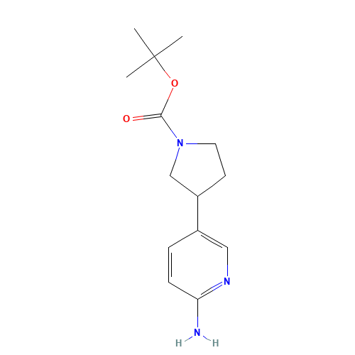 tert-butyl 3-(6-aminopyridin-3-yl)pyrrolidine-1-carboxylate (CAS: 1312565-90-4) - Related Chemical Product