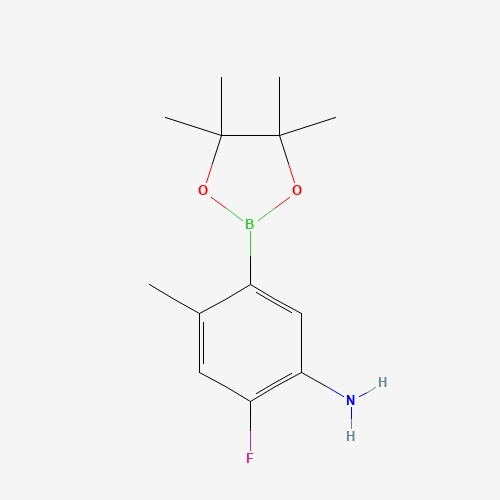 2-fluoro-4-methyl-5-(4,4,5,5-tetramethyl-1,3,2-dioxaborolan-2-yl)aniline (CAS: 1012880-11-3) - Related Chemical Product