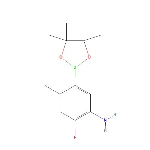 2-fluoro-4-methyl-5-(4,4,5,5-tetramethyl-1,3,2-dioxaborolan-2-yl)aniline (CAS: 1012880-11-3) - Related Chemical Product