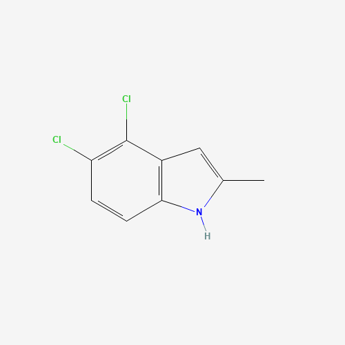 4,5-dichloro-2-methyl-1H-indole (CAS: 479422-01-0) - Chemical Structure and Molecular Formula 