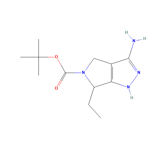 tert-butyl 3-amino-6-ethyl-4,6-dihydro-1H-pyrrolo[3,4-c]pyrazole-5-carboxylate (CAS: 1196153-31-7) - Related Chemical Product