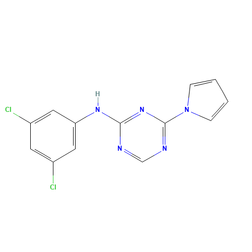 N-(3,5-dichlorophenyl)-4-pyrrol-1-yl-1,3,5-triazin-2-amine (CAS: 333727-97-2) - Related Chemical Product